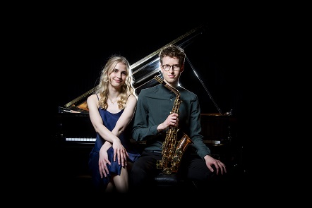 Theo Hillborg, saxophonist and Julia Isaksson, pianist
